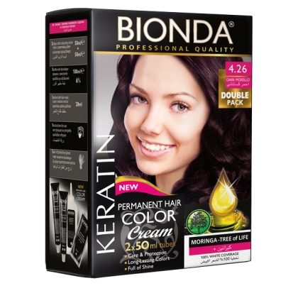BIONDA Hair Color Double Pack - 4.26 Тъмна вишна