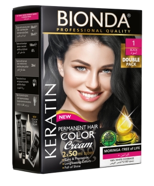BIONDA Hair Color Double Pack - 1 Черен