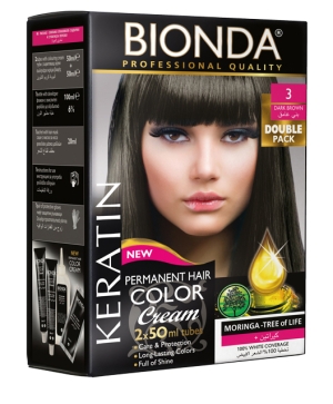 BIONDA Hair Color Double Pack - 3 Тъмно кафяв