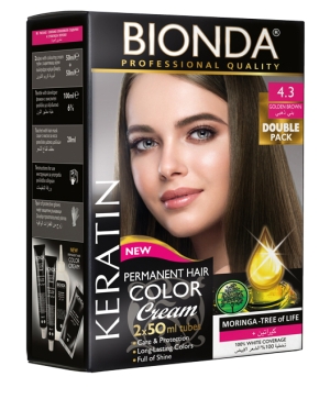 BIONDA Hair Color Double Pack - 4.3 Златисто кафяв
