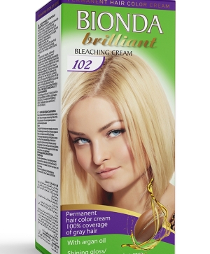 BIONDA BRILLIANT Боя за коса- 102 Изсветляващ крем